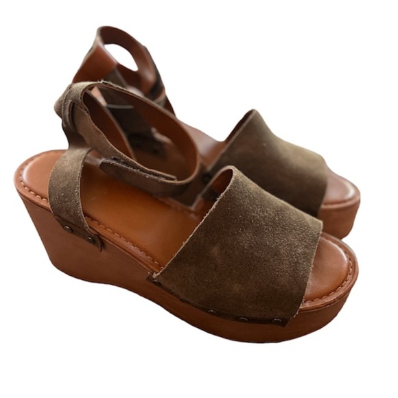 Franco sarto suede platform Strappy sandals size 8 - Picture 1 of 9